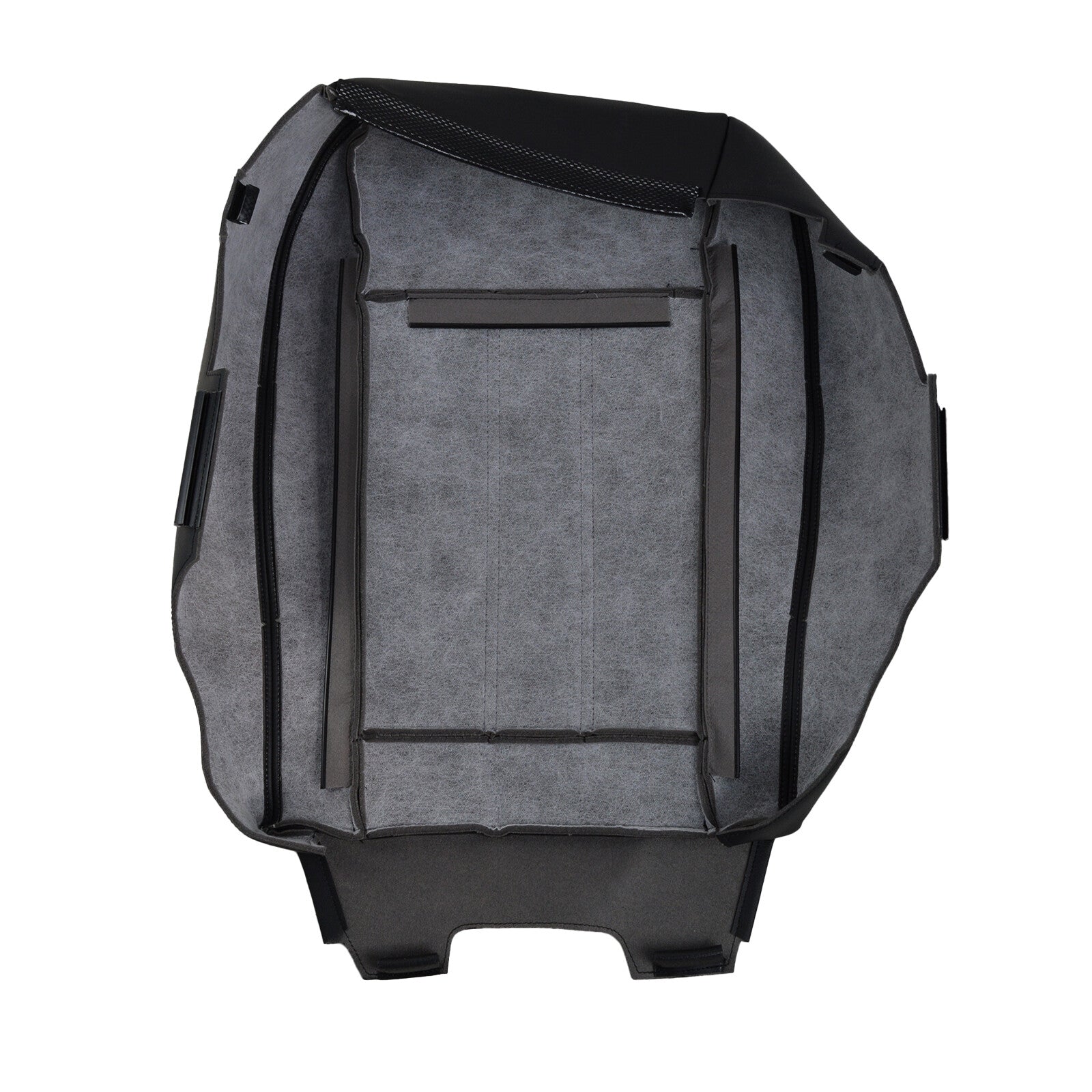 Driver Side Bottom Seat Cover Black White Seam For 2008-2020 Dodge Grand Caravan