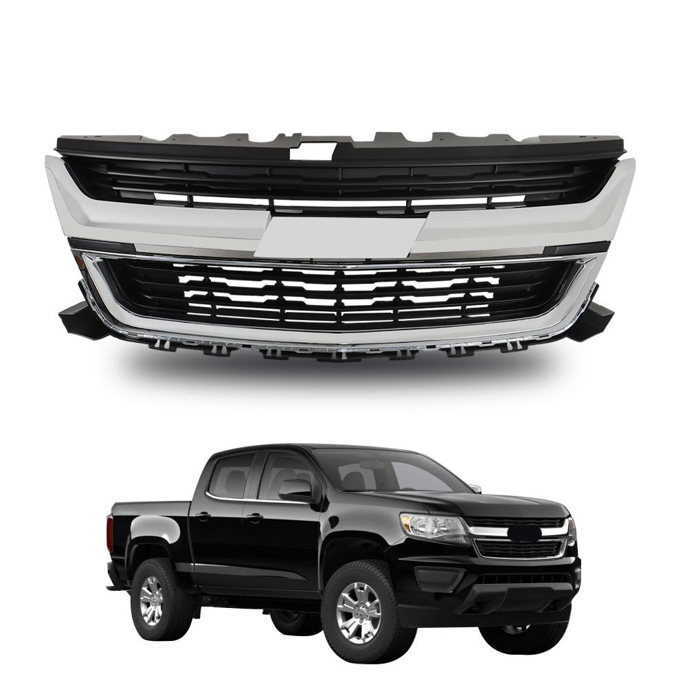 NEW Front Upper Grille Replacement Grill Plastic For Chevrolet Colorado 15-20