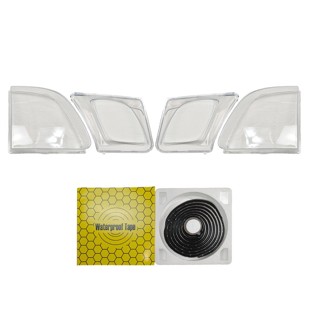 For Lexus LX470 1998-2007 1 Pair Front Headlight Clear Lens Housing + Seal Glue