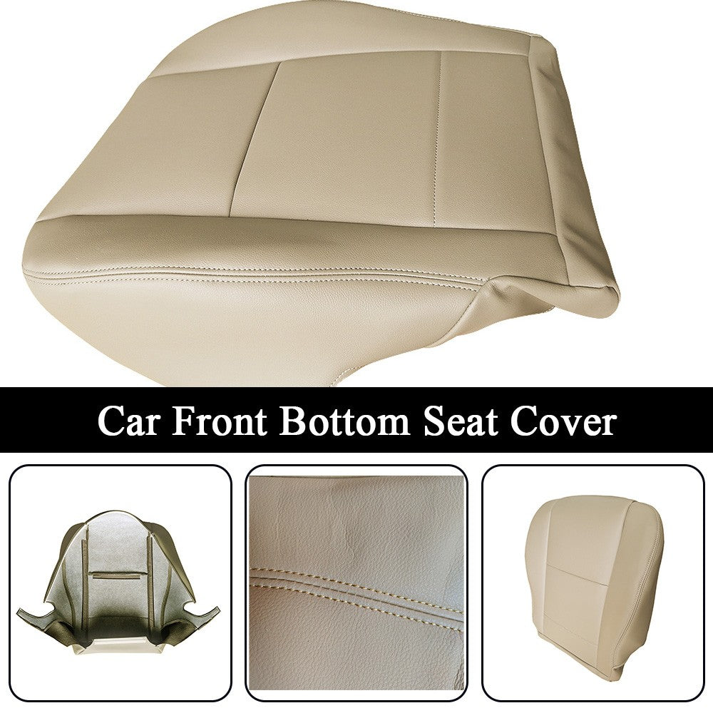 2000 to 2004 For Toyota Tundra Sequoia Driver Side Bottom Leather Seat Cover Tan