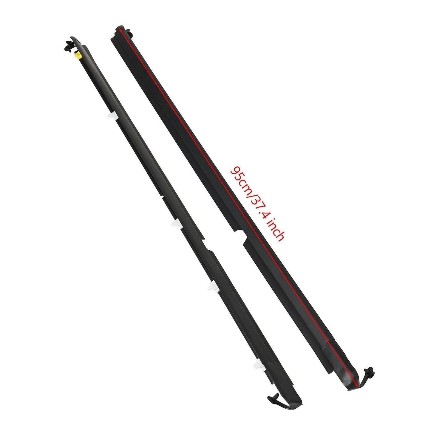 Left & Right Door Glass Window Weatherstrip Seals Set For Mazda Miata 2002 LS