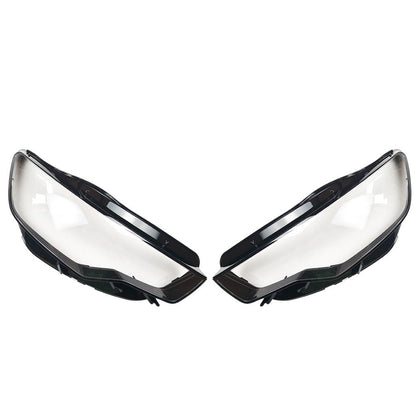 Left&Right Clear Headlight Headlamp Lens Covers For Audi A6 C7 2011-2015