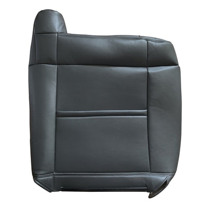 For 1999 2000 2001 2002 Chevy Silverado & GMC Sierra Leather Seat Cover Black