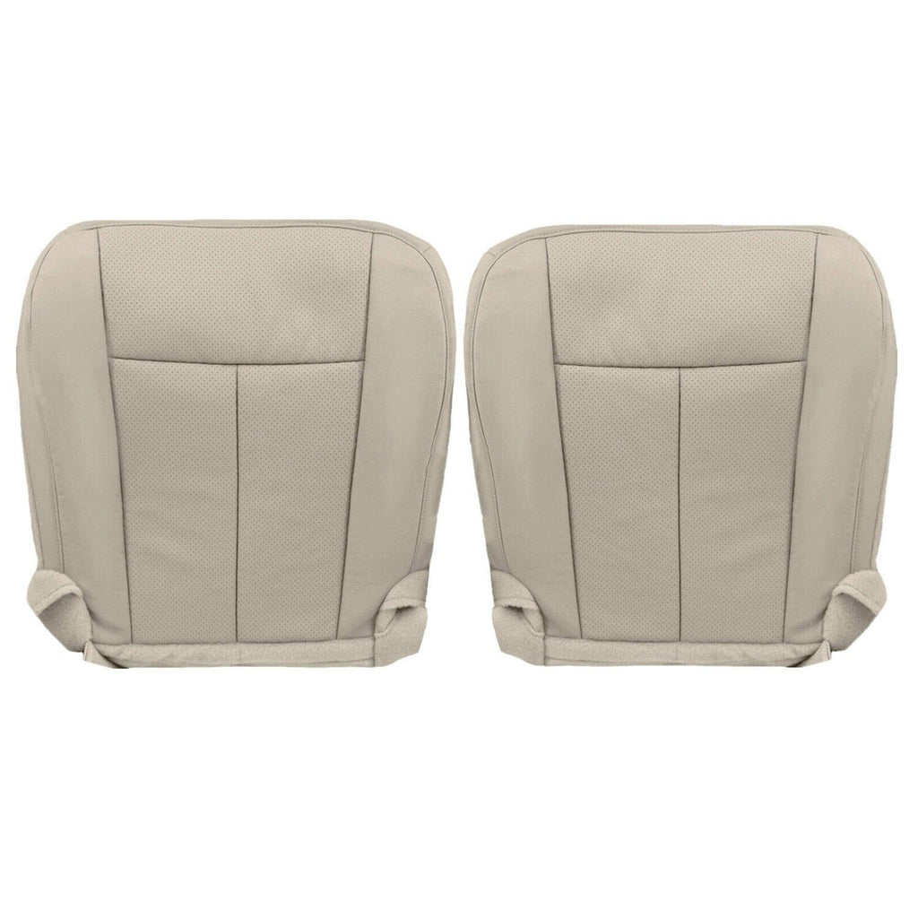 Driver Passenger Leather Bottom Seat Cover Tan for Ford Expedition 2007 2014