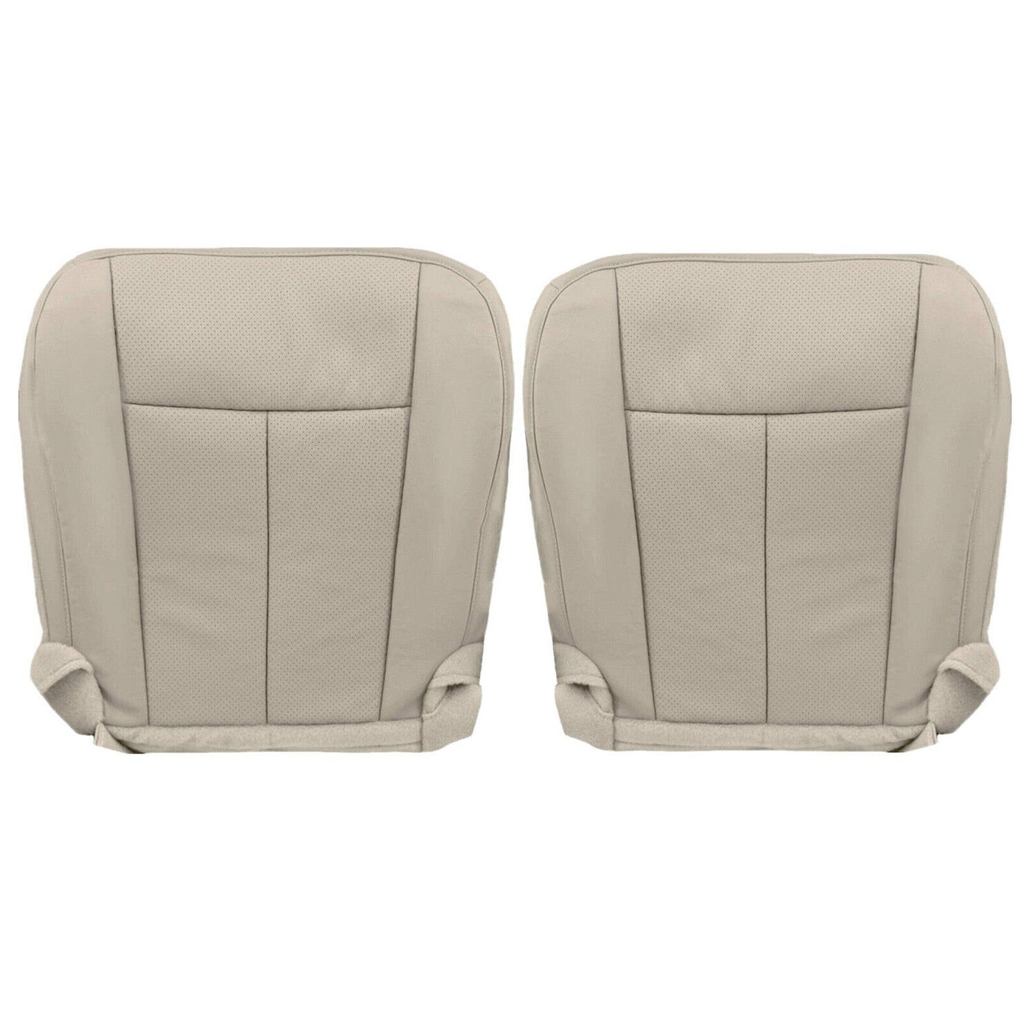 Driver Passenger Leather Bottom Seat Cover Tan for Ford Expedition 2007 2014