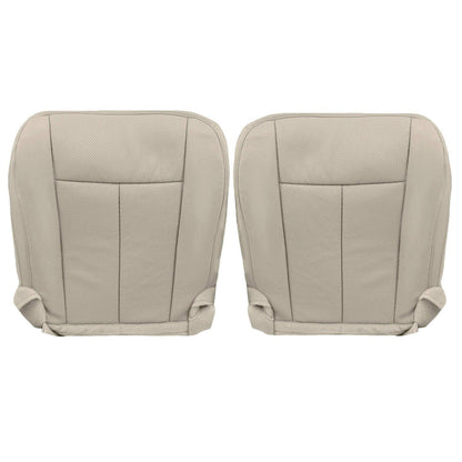 Driver Passenger Leather Bottom Seat Cover Tan for Ford Expedition 2007 2014