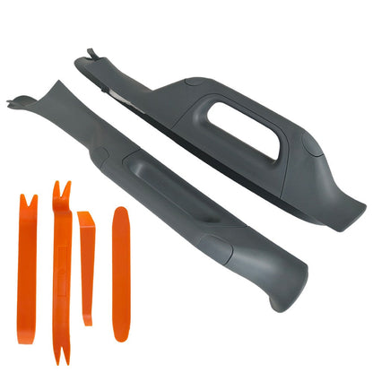 Left+Right For 11-16 Ford F350 F450 F550 A Pillar Grab Handle Interior Trim Gray