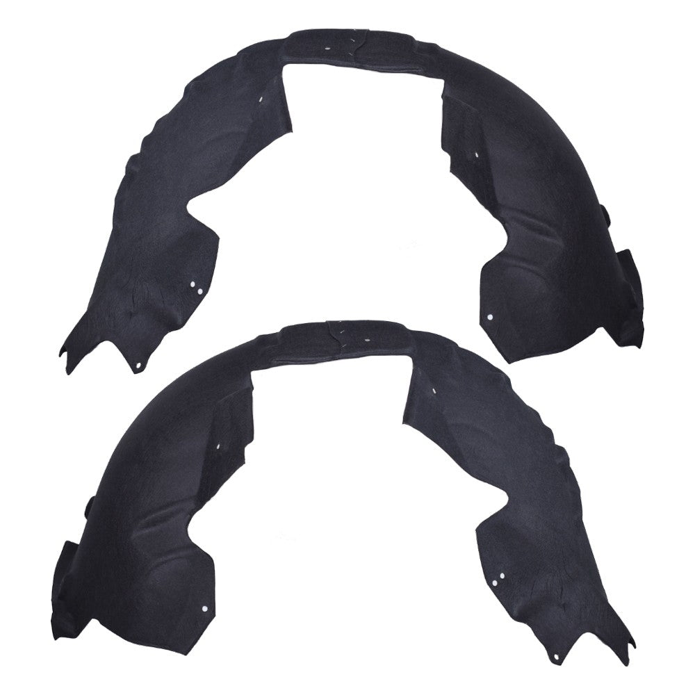 Front Driver Passenger Fender Liner Set with Clips for Audi A4 S4 2009 2012