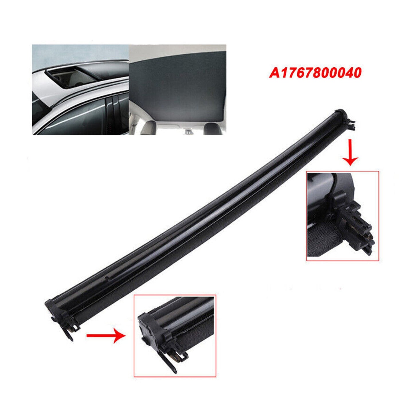 Black Sunroof Sunshade Cover For Mercedes-Benz A (W176) CLA (C117) 2013-18