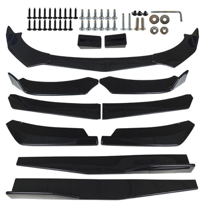 Front Bumper Lip Spoiler Splitter Body Kit Blk For HONDA ACCORD Coupe Sedan Car