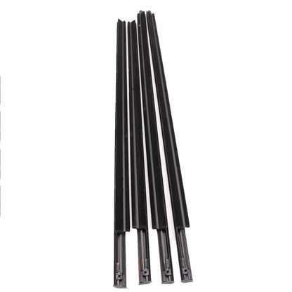 Left Right Front Rear Door Outer Belt Weatherstrip 4Pcs for Dodge Ram 1500 5500