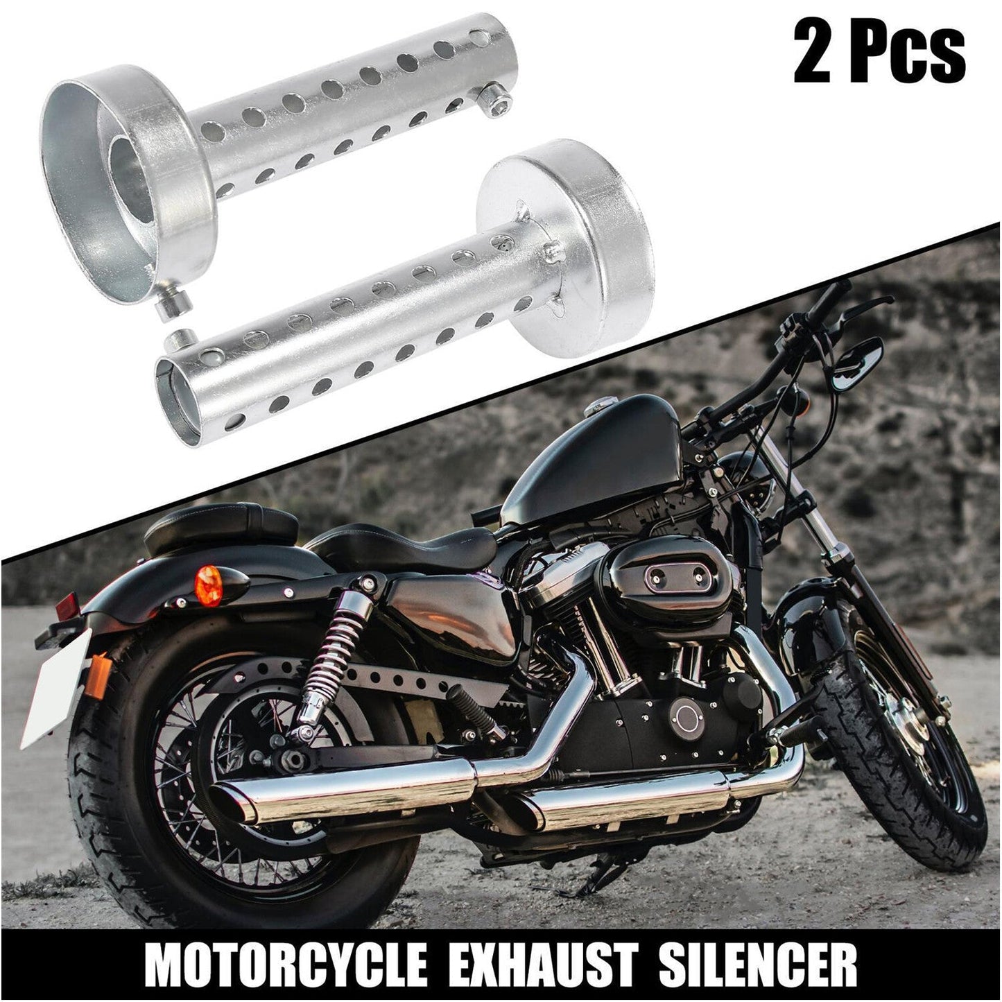 New Exhaust Pipe silencer MufflerInsert Baffle Durable Silencer Motorcycle