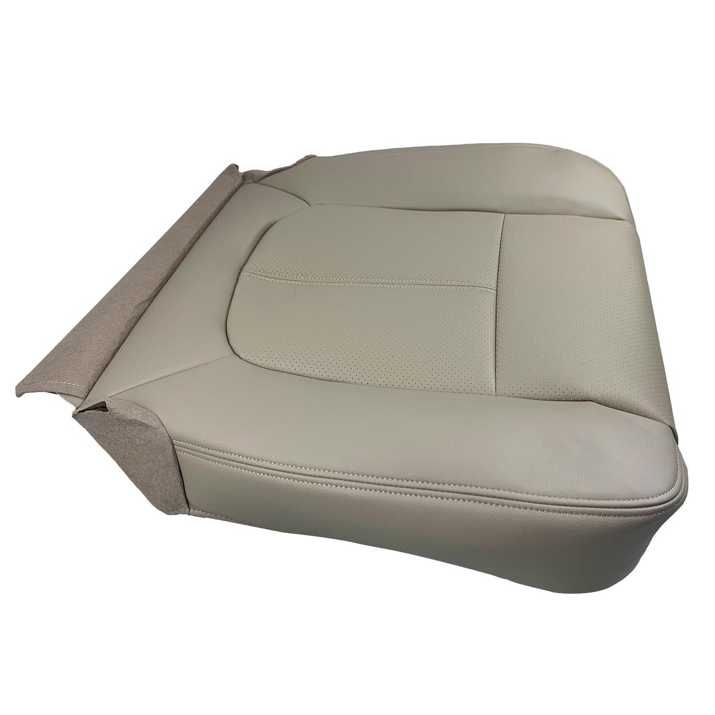 For 2011-2016 Ford F250 Lariat Driver&Passenger Bottom Leather Seat Cover Tan
