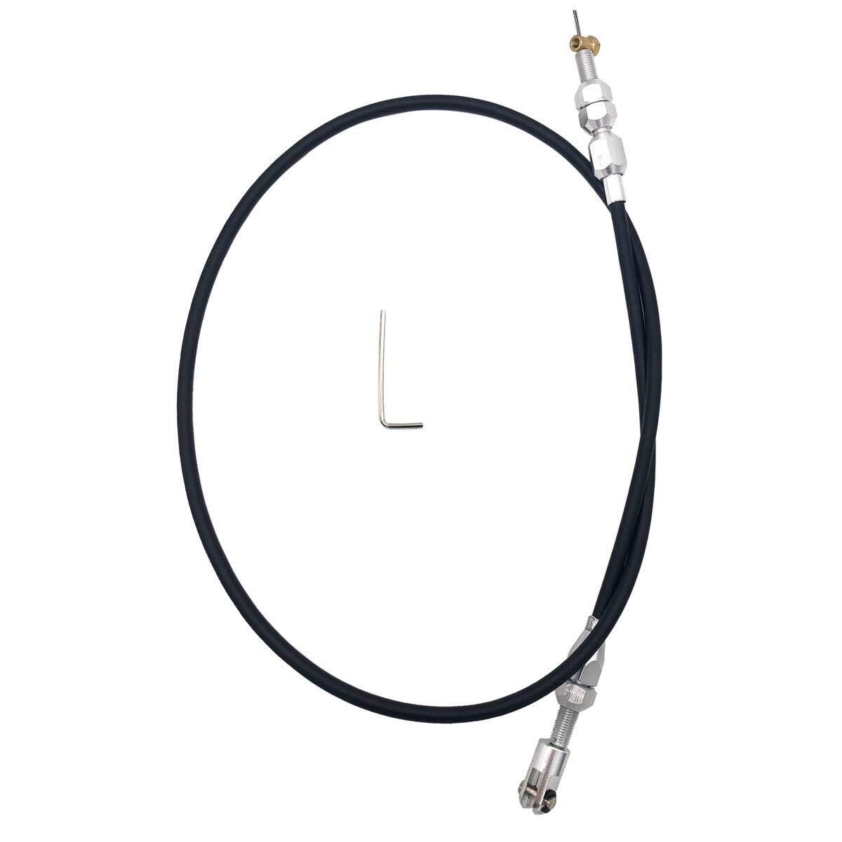 36" Stainless Steel Black Throttle Cable for LS1 Chevy 4.8 5.3 5.7 6.0 Engine LS