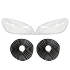 A Pair Front Headlight Lens Shell+Sealant Glue For Volvo S60 V60 2011-12-2013