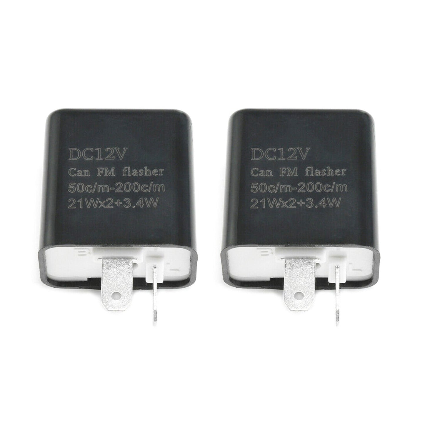Adjustable LED Flasher Relay Turn Signal Blinker Light Motorcycle 12V 2 Pack