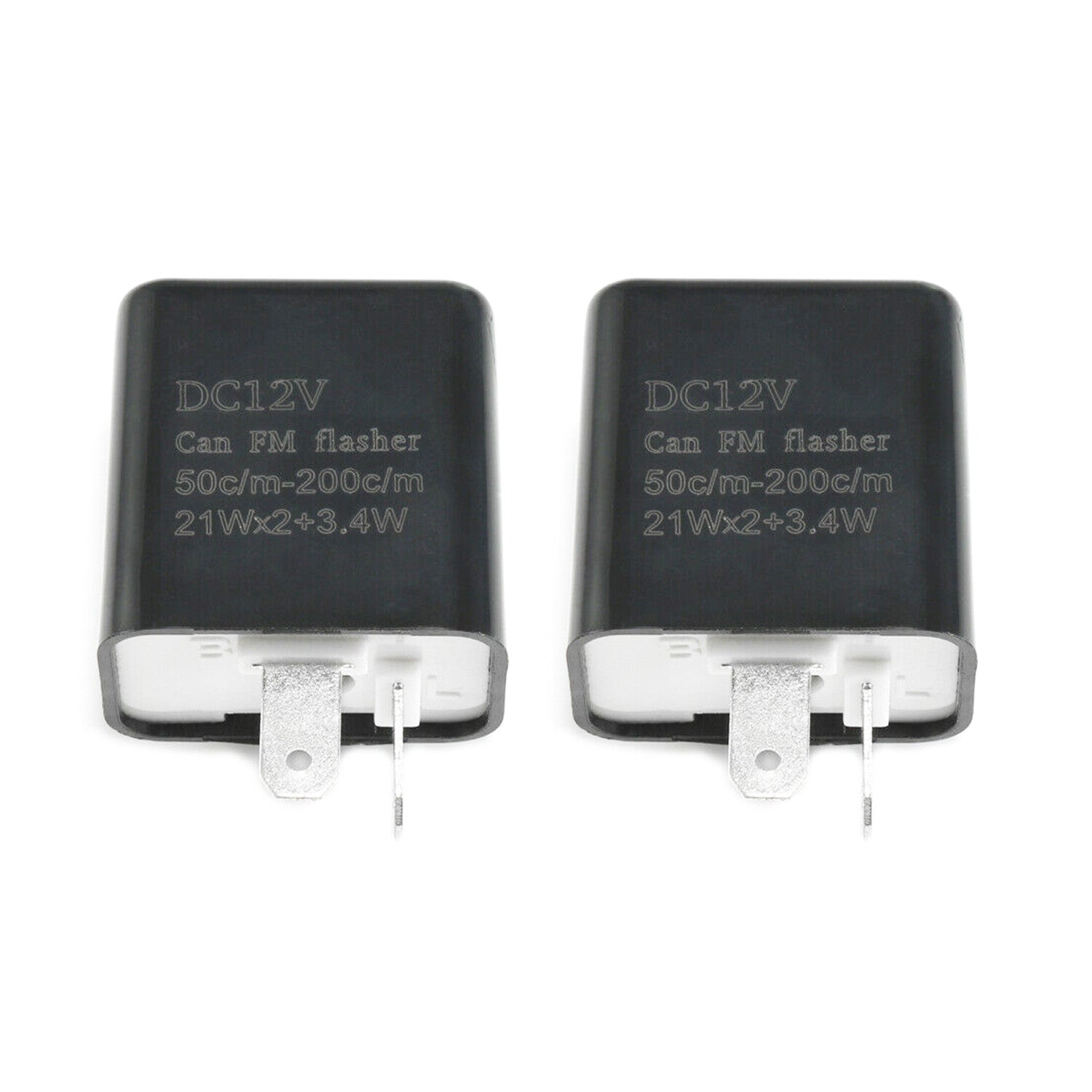 Adjustable LED Flasher Relay Turn Signal Blinker Light Motorcycle 12V 2 Pack