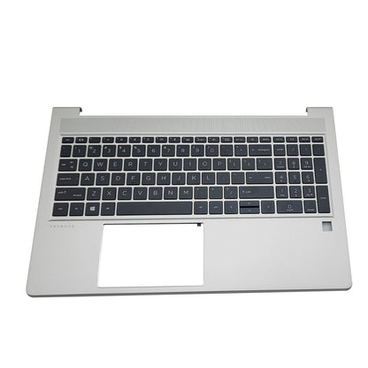 New Palmrest For HP ProBook 650 655 G8 Backlit Keyboard M49545-001 Silver 15.6in