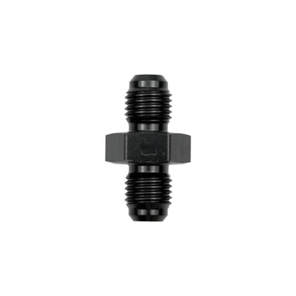 4 to 4 Male Flare Union Coupler Fuel Hose Fitting Coupling Aluminum Black 2x