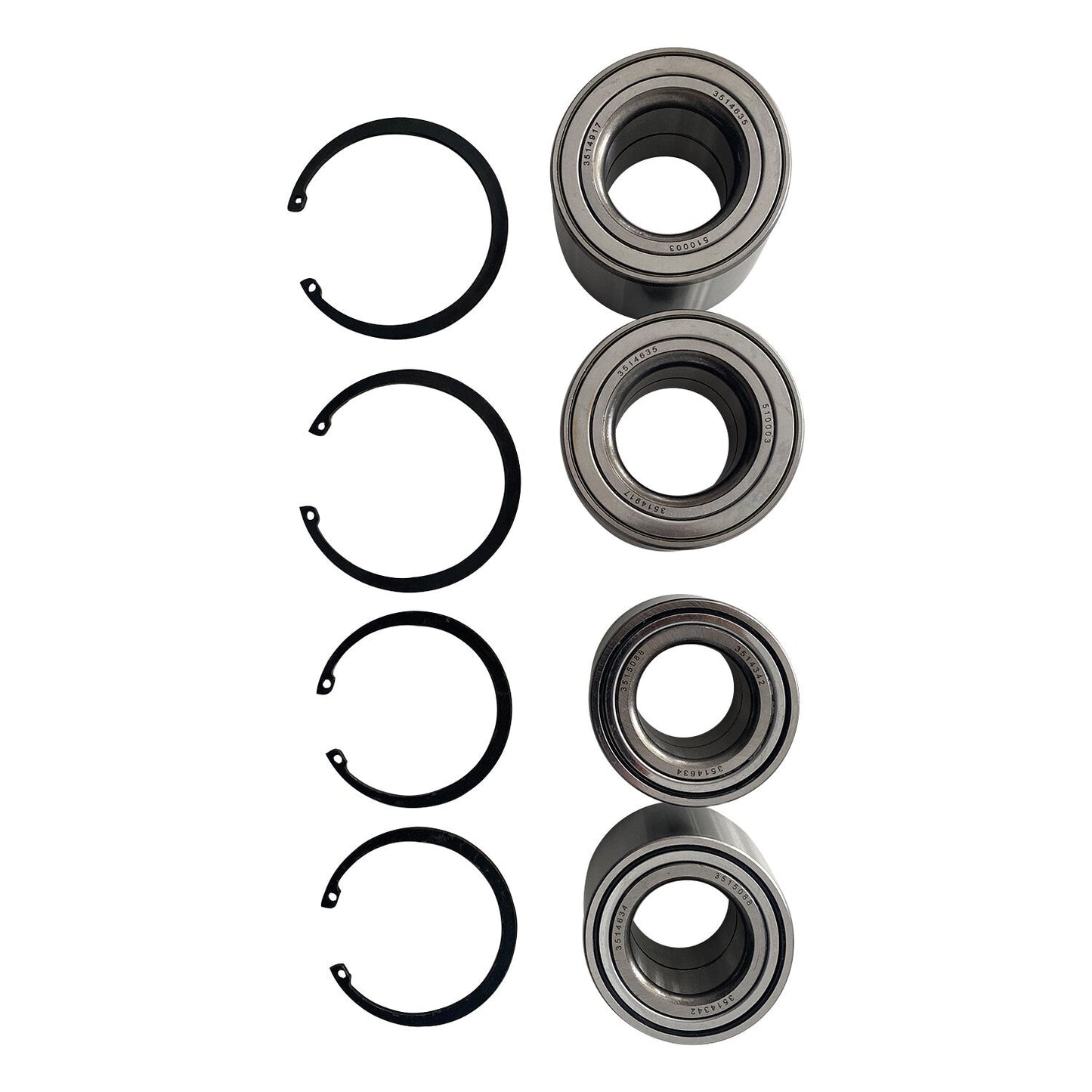Front & Rear Wheel Bearings For Polaris Ranger 400 425 500 570 700 800 ETX EV TM