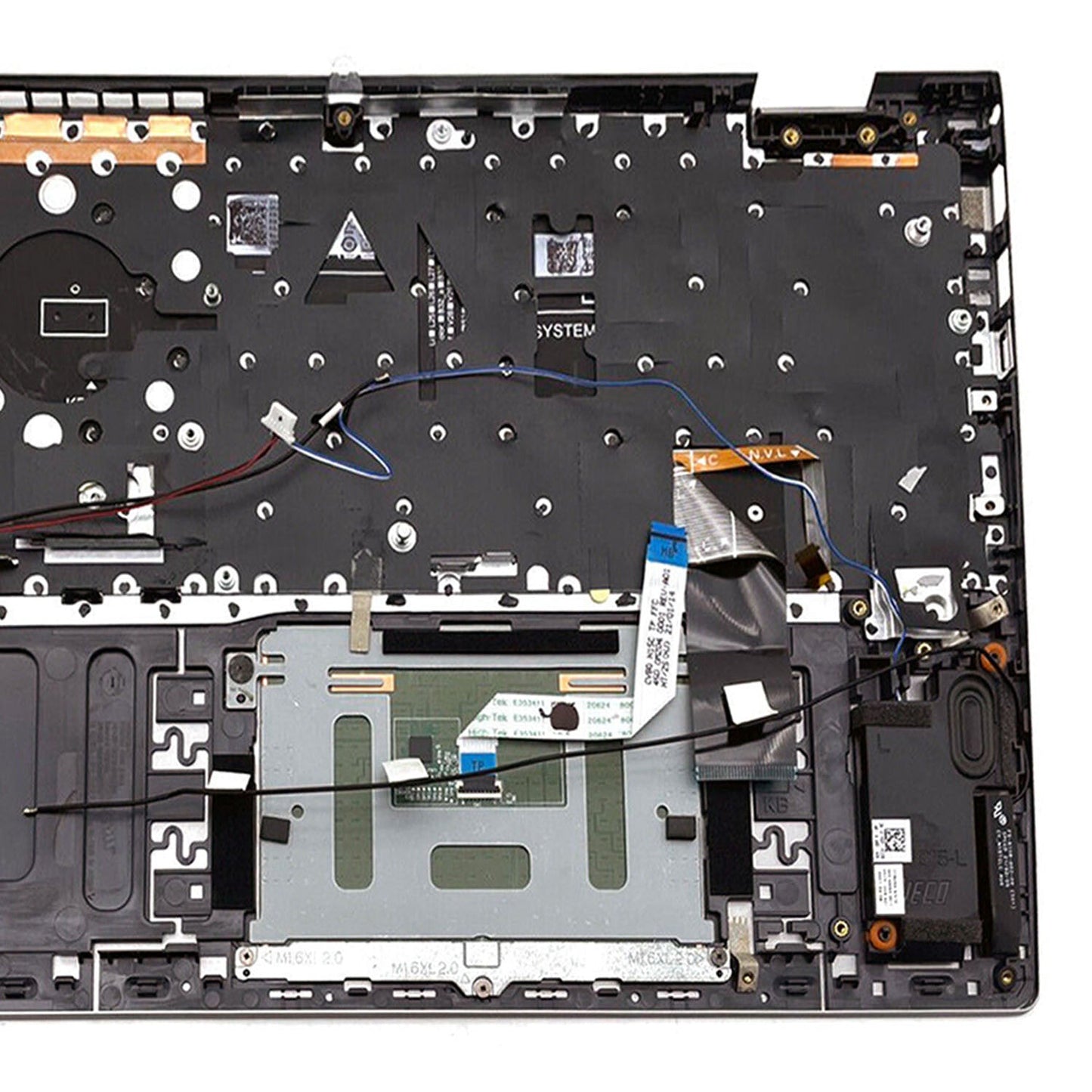 For Dell Inspiron 15Pro 5510 5515 Palmrest Backlit Keyboard Touchpad 06P0TG Gray