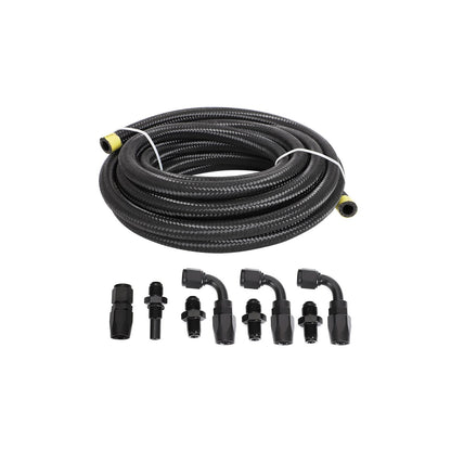 For GM 4L80E Automatic Transmission Cooler Lines Kit 6-AN Steel Braided Line Kit