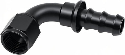 10AN 90 Degree Push Lock Hose Fitting End AN10 Female Swivel Push-on/Lock Hose