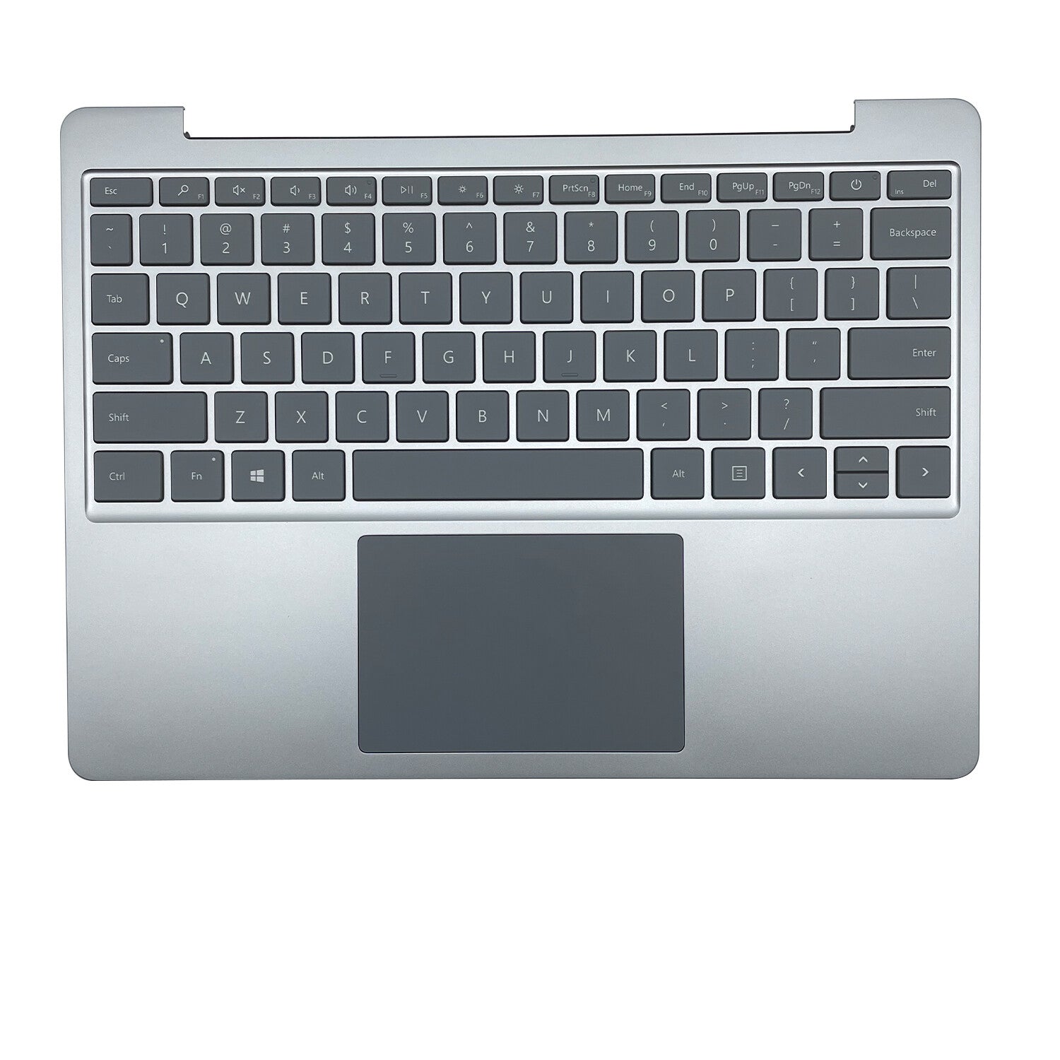 Silver Palmrest Touchpad Backlit Keyboard For Microsoft Surface Go 1943 12.4" US