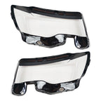 LEFT+RIGHT Headlight Headlamp Lens Cover For Jeep Grand Cherokee 2014-19