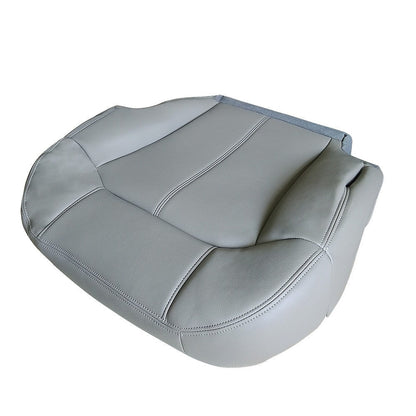 For 1999 2000 2001 2002 GMC Sierra Driver Side Leather Bottom Seat Cover Gray