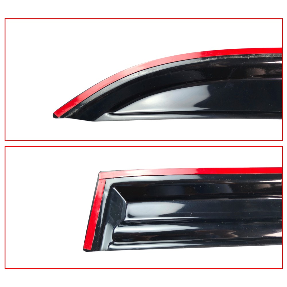 Window Visor Sun Rain Deflector Guard For 2003-2007 Honda Accord 4-Door Sedan