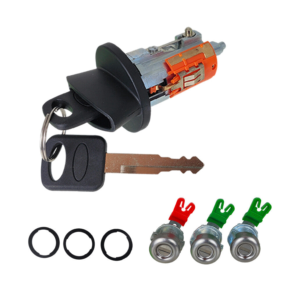 For 1998-2007 Ford F150 F350 F450 F250 Ignition & Door Lock Cylinder and 2 Keys