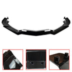 For Corvette C8 Z51 STG 2020-2024 Gloss Black Front Bumper Lip Splitter