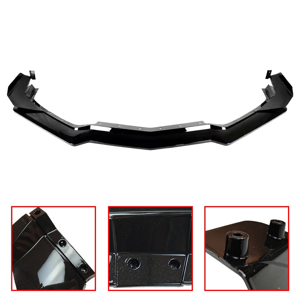 For Corvette C8 Z51 STG 2020-2024 Gloss Black Front Bumper Lip Splitter