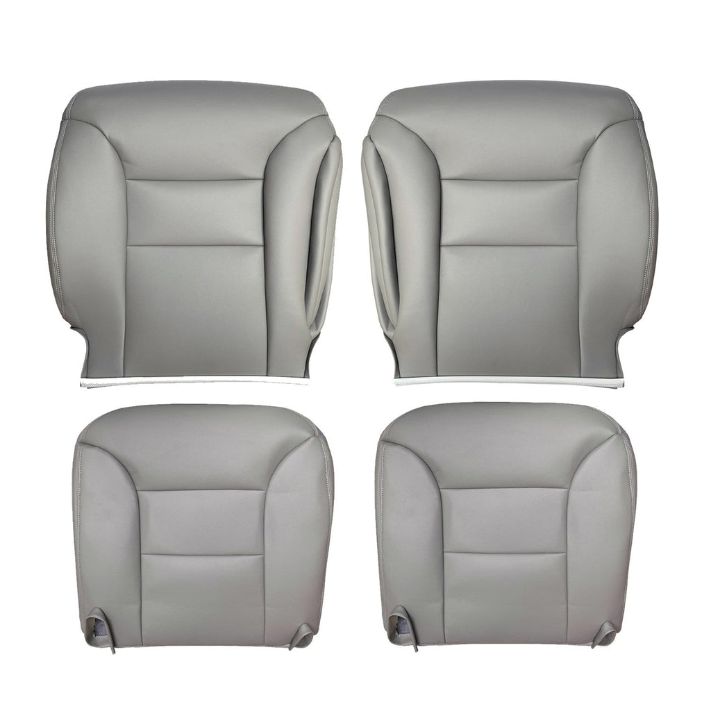 For 1995 1996 1997 1998 1999 Chevy Tahoe Suburban Leather Seat Covers Gray