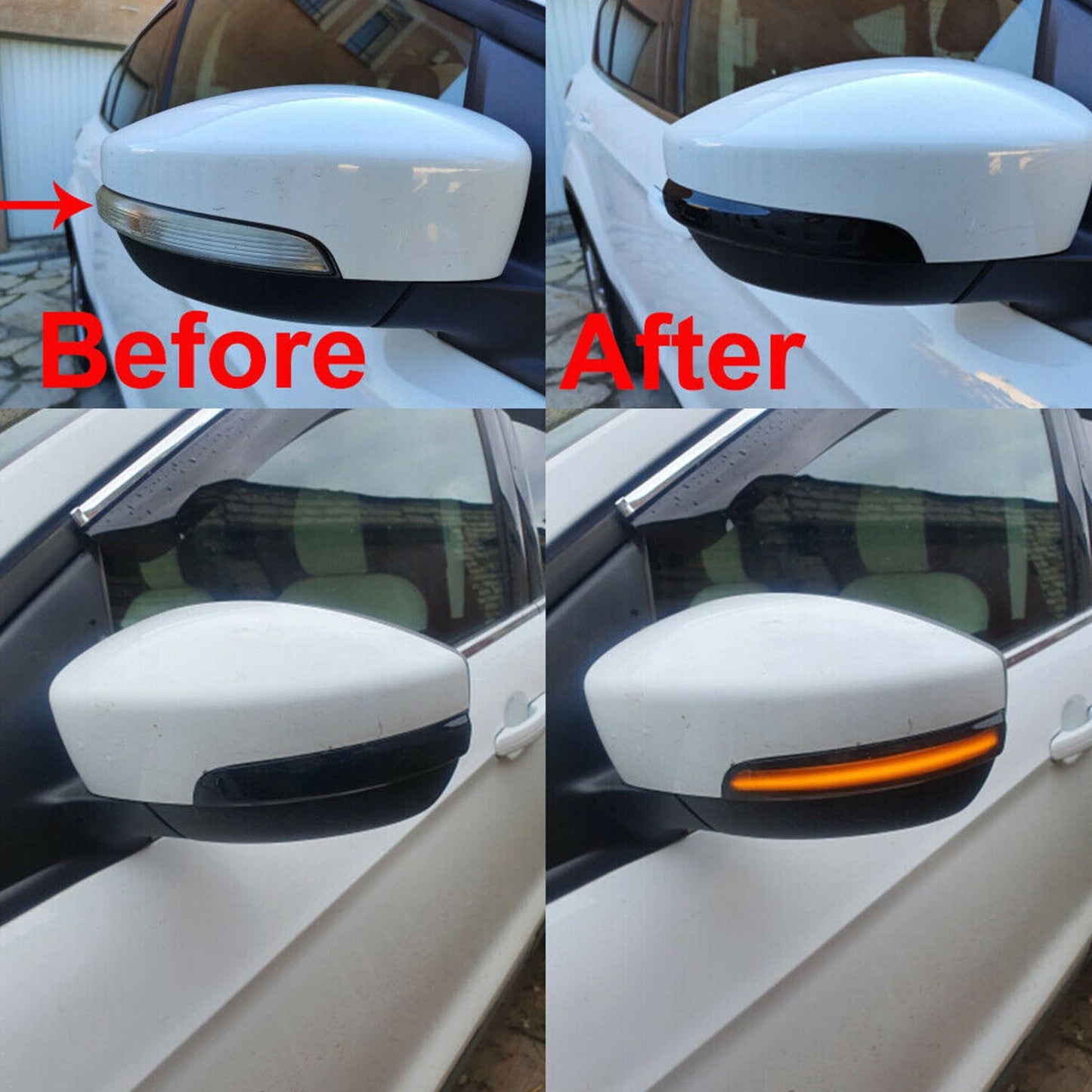 Sequential Led Side Mirror Turn Signal Light for Ford Kuga Escape Focus