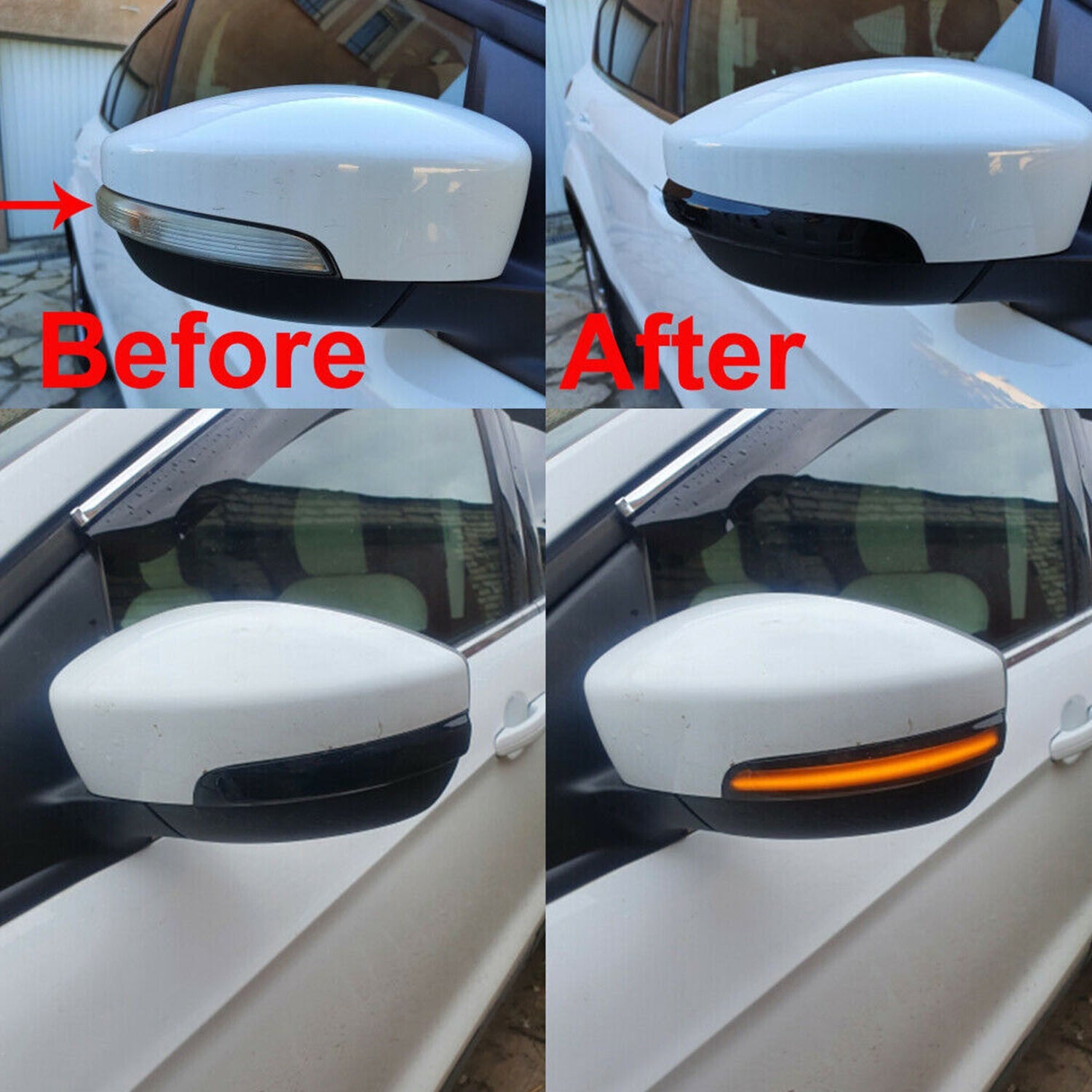 Sequential Led Side Mirror Turn Signal Light for Ford Kuga Escape Focus