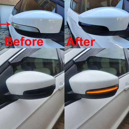 Sequential Led Side Mirror Turn Signal Light for Ford Kuga Escape Focus