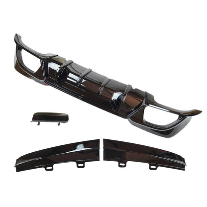 Gloss Black Rear Diffuser For BMW 330e xDrive 2022	Base Sedan 4-Door L4 2.0L