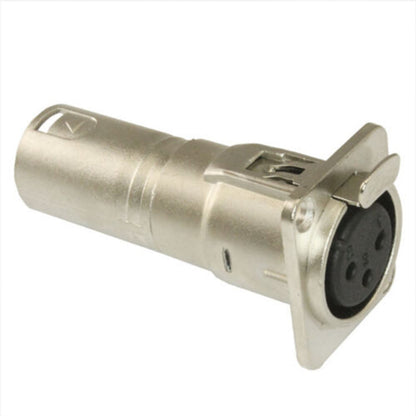 4x 3Pin XLR Female To Male Audio Pass Through Feed Panel Mount Connector Adapter