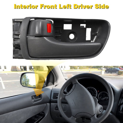 For Toyota Sienna Inner Inside Interior Door Handle Gray Front Left Right Pair
