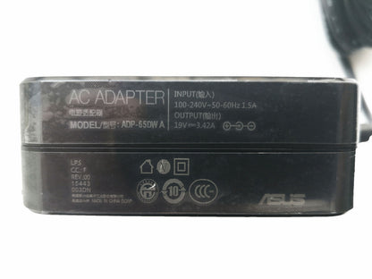 New 4*1.35mm AC Adapter Charger 19V 3.42A For Asus ZenBook 14 Q407IQ Q407I Q407