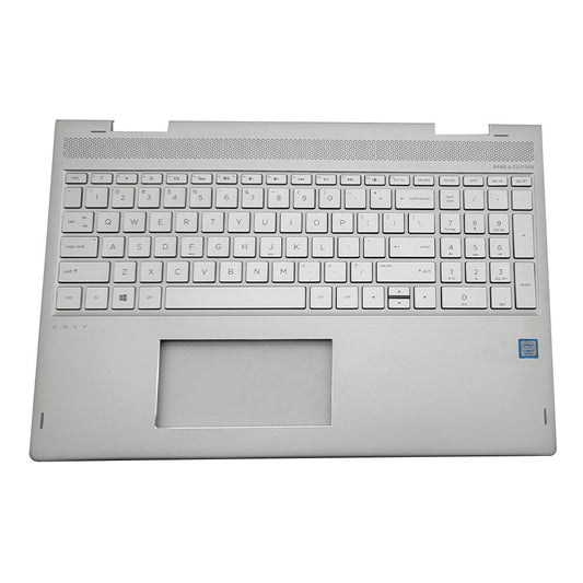 New 934640-001 Palmrest Case w/Backlit Keyboard Silver For HP ENVY X360 15-BP US