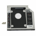 CD DVD ROM Optical Bay 9 5mm Universal SATA 2nd HDD SSD Hard Drive Caddy