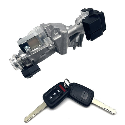 NEW FOR 2014-2015 CIVIC IGNITION LOCK CYLINDER SWITCH ASSEMBLY WITH 2 KEY SHELLS