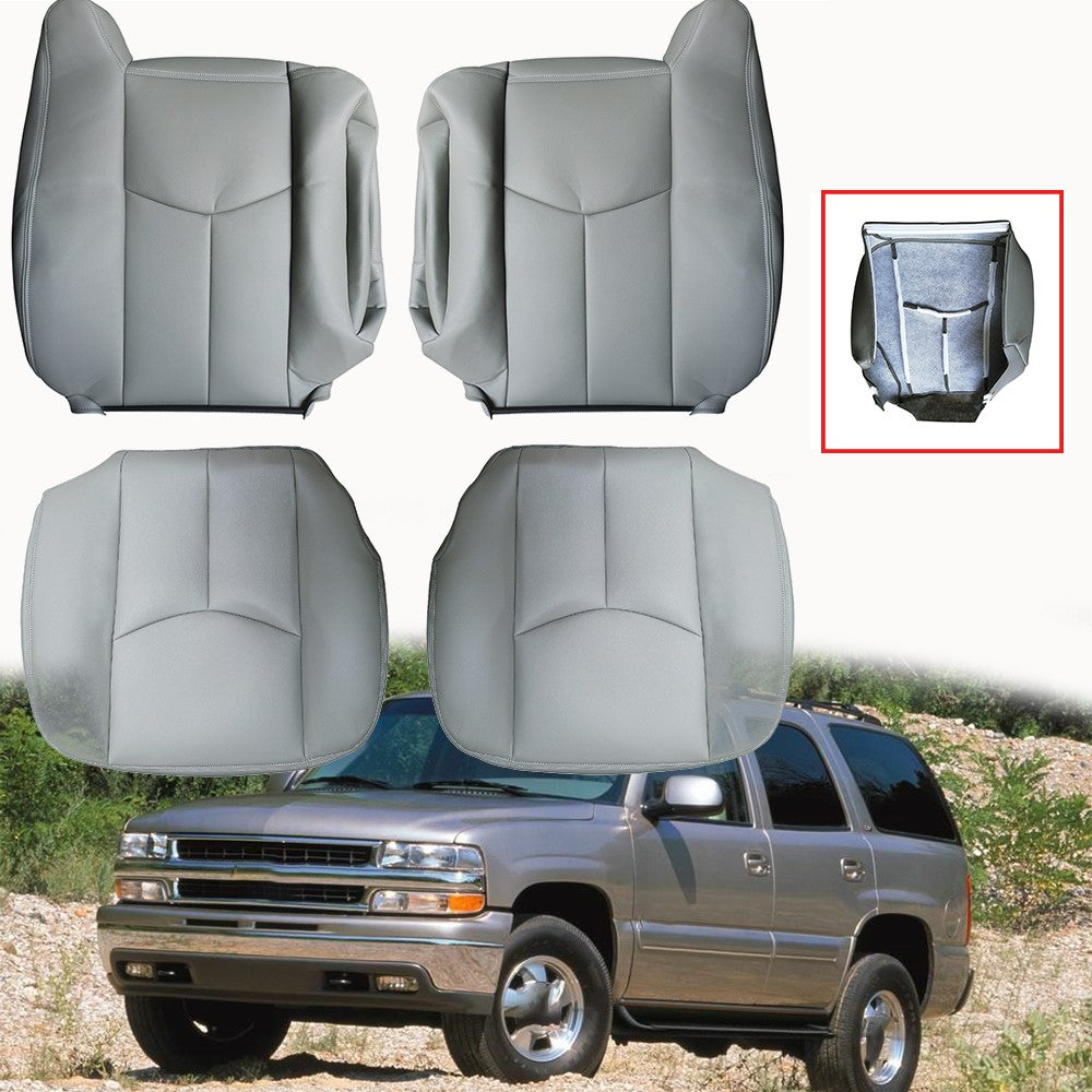 Driver & Passenger Leather Seat Cover For 2003 2004 -2006 Chevy Tahoe Suburban