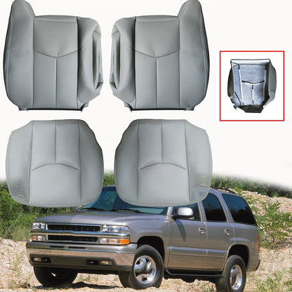 Driver & Passenger Leather Seat Cover For 2003 2004 -2006 Chevy Tahoe Suburban