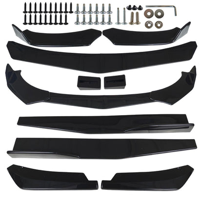 Front Bumper Lip Spoiler Splitter Body Kit Blk For HONDA ACCORD Coupe Sedan Car