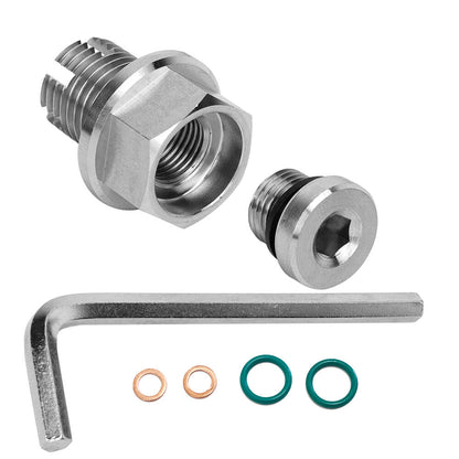 Oil Drain Plug Self Tapping Piggyback Stainless Steel Repair Kit M12