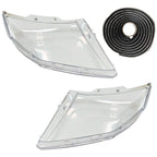 For Cadillac CTS 2008-2013 New A Pair Front Headlight Lens Clear Cover+Glue